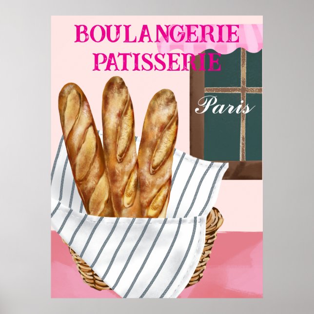Póster Panadería Pastelería  (Frente)
