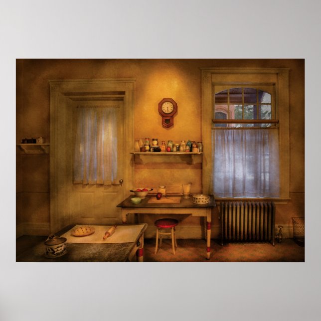 Póster Panadero - La cocina de la abuela (Frente)