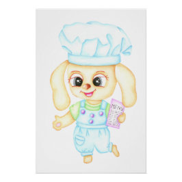 Póster Panadero Pequeño Lindo