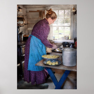 Póster Panadero - Preparando la cena