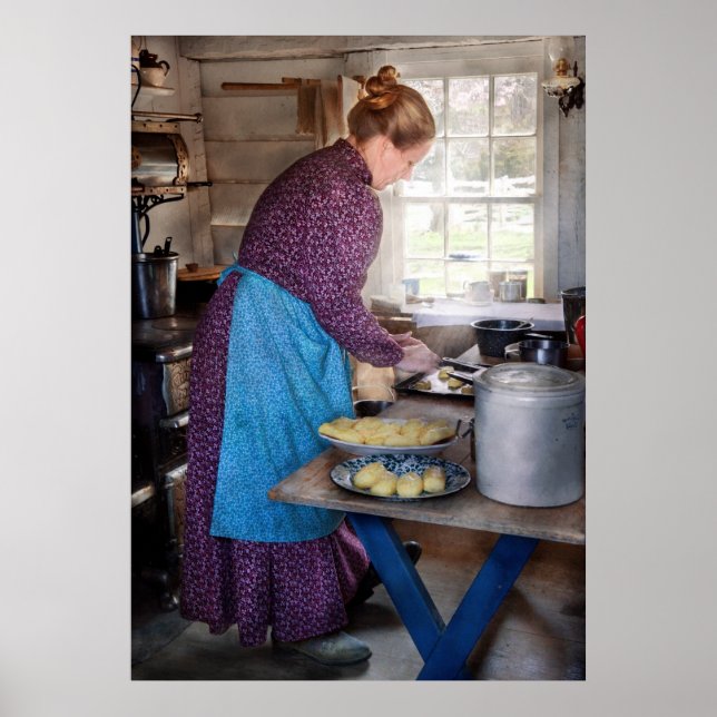 Póster Panadero - Preparando la cena (Frente)
