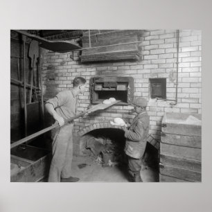 Póster Panaderos, 1917. Foto Antigua