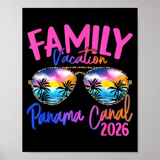 Póster Panama C Vacation 2026 Souvenir Matching Family Gr (Frente)