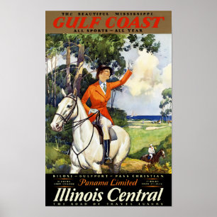 Póster ~ Panama Limited de la Costa del Golfo