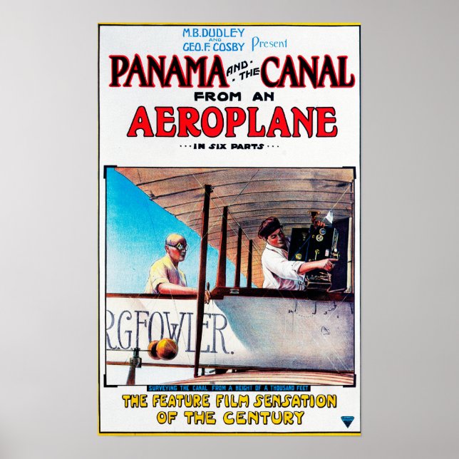 Póster Panamá y la película Promo Poste del Canal Airplan (Frente)