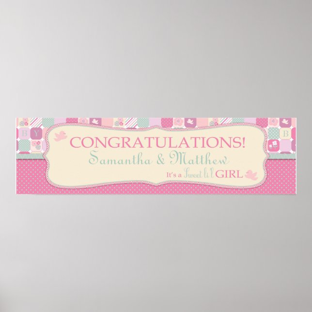 Póster Pancarta de agradecimiento a los Chicas del cielo (Frente)