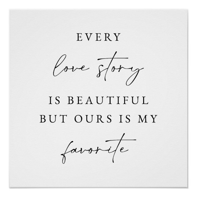 Póster Pancarta de Fondo de Boda con Letra Script Elegant (Anverso)