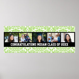 Póster Pancarta de fotos del Personalizado de graduación 