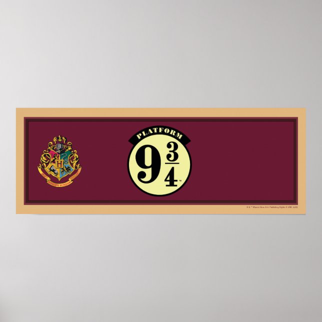 Póster Pancarta HOGWARTS™ EXPRESS 9 3/4 (Frente)