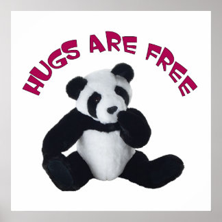 Póster Panda abrazo Poster 24x24"
