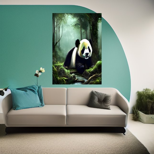 Póster Panda adorable en el bosque profundo | Poster de a (Subido por el creador)