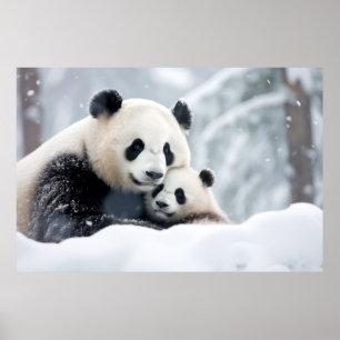 Póster Panda Animal Wild Beauty Freedom Wilderness Art