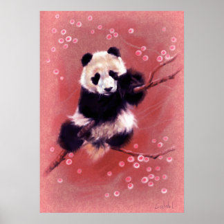Póster Panda Blossom