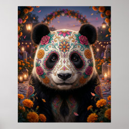 Póster Panda de Azúcar del Cráneo