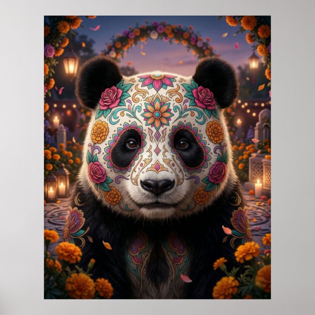 Póster Panda de Azúcar del Cráneo (Frente)