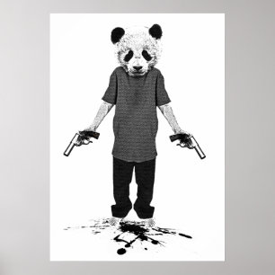 Póster Panda del asesino