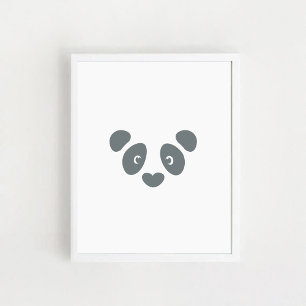 Póster Panda Face