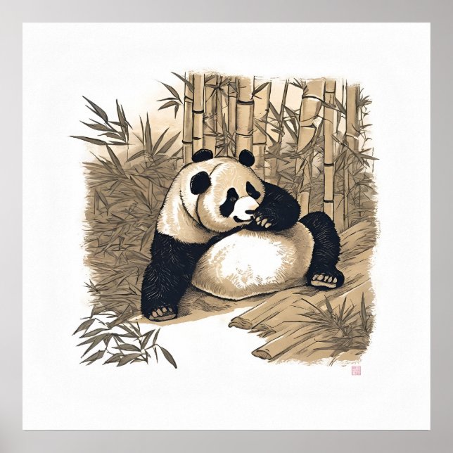 Póster Panda - Imágenes de archivo