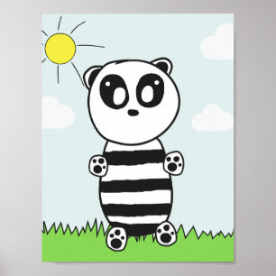 Póster Panda Kids