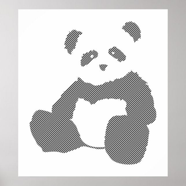 Póster panda plush. (Frente)