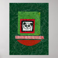 Panda Poster Wall Art No Preparado