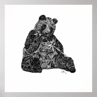 Póster Panda Power Personalizado Art Print