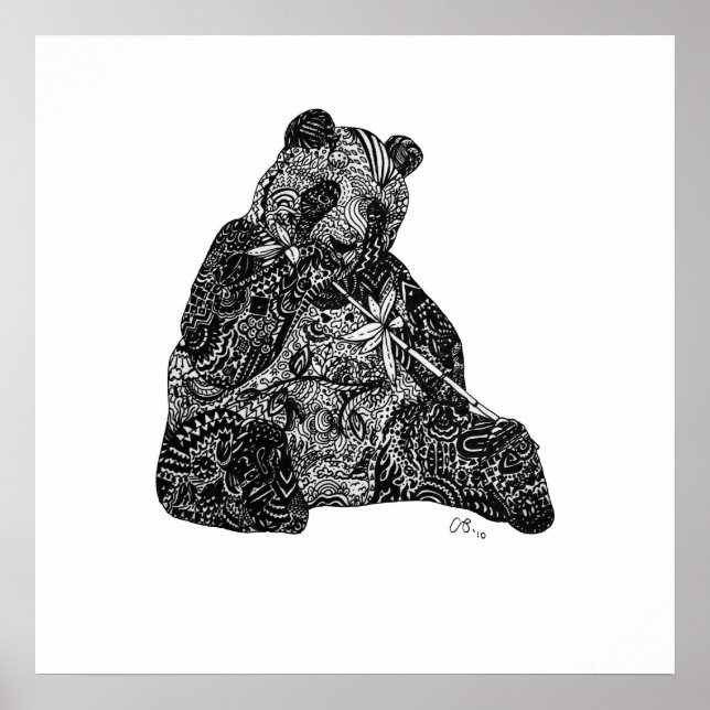 Póster Panda Power Personalizado Art Print (Frente)