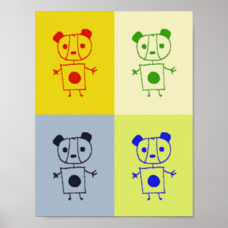 Póster panda rara
