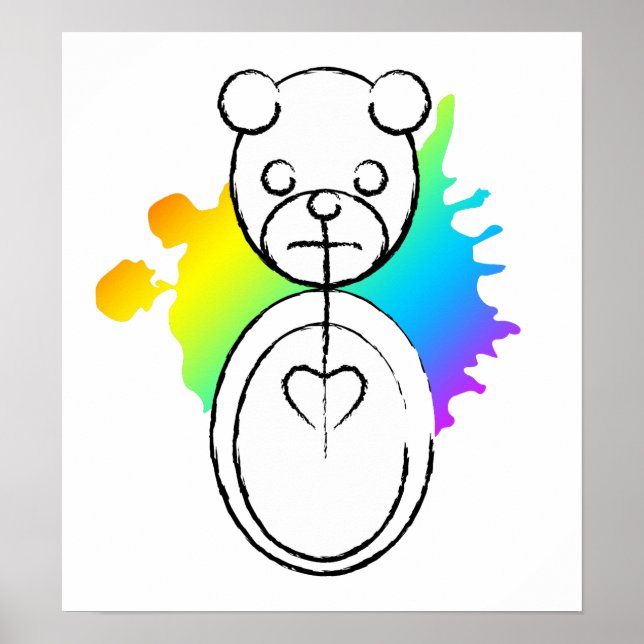 Póster panda splatz. (Frente)