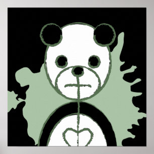 Póster panda splatz.