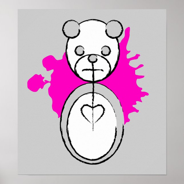 Póster panda splatz. (Frente)