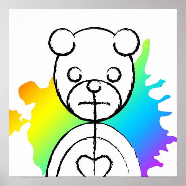 Póster panda splatz. (Frente)