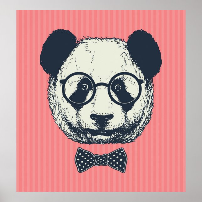 Póster Panda Stripes (Frente)