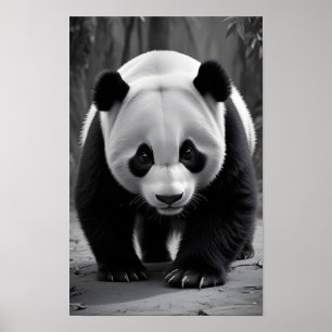 Póster Panda Wildlife Majestic Nature Life Art Wallpaper