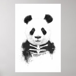 Póster Panda zombie