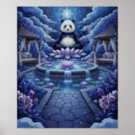 Póster PandaBearMeditación
