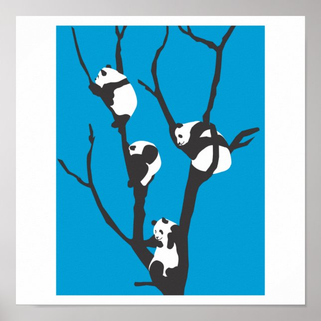 Póster Pandas Hangin' Out Poster (Frente)