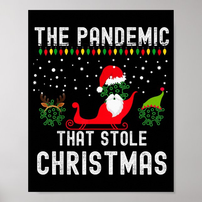 Póster Pandemic That Stole Christmas 2020 Ugly Tacky Xmas (Frente)