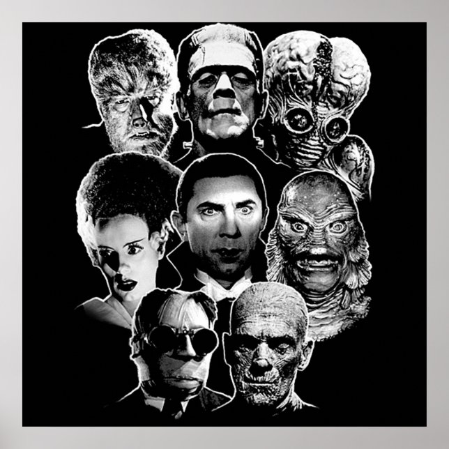 Póster Pandilla de Monstruos Universal (Frente)