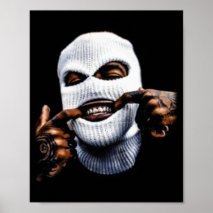 Póster Pandilla Divertida de Gánster Gangsta Hip Hop Hiph