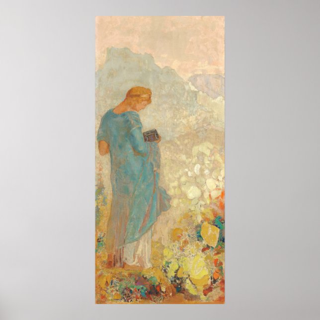Póster Pandora - Bella Artes de Odilon Redon (Frente)