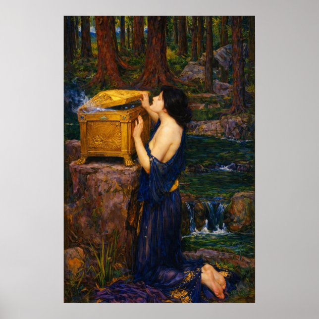 Póster Pandora de John William Waterhouse  (Frente)