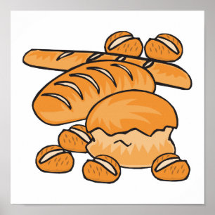 Póster panecillos y panecillos