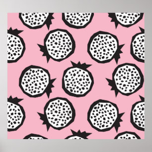 Póster Panegranato moderno: Resumen de estilo sin costura