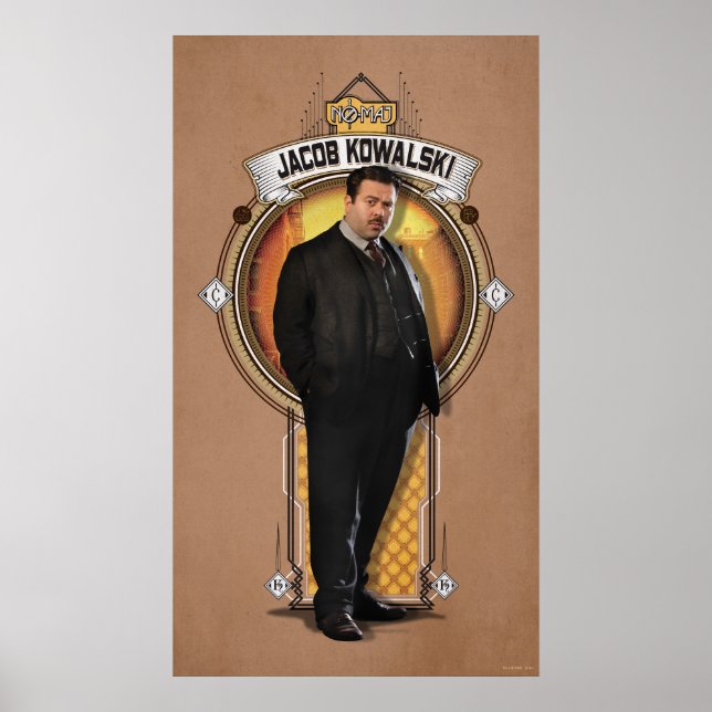 Póster Panel Art Deco de JACOB KOWALSKI™ (Frente)