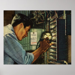 Póster Panel Breaker del circuito de electrodomésticos de