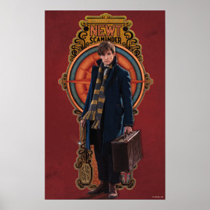 Póster Panel de Art Nouveau permanente de NEWT SCAMANDER™