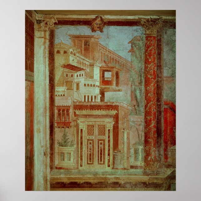 Póster Panel de Cubiculum desde la habitación de la (Frente)