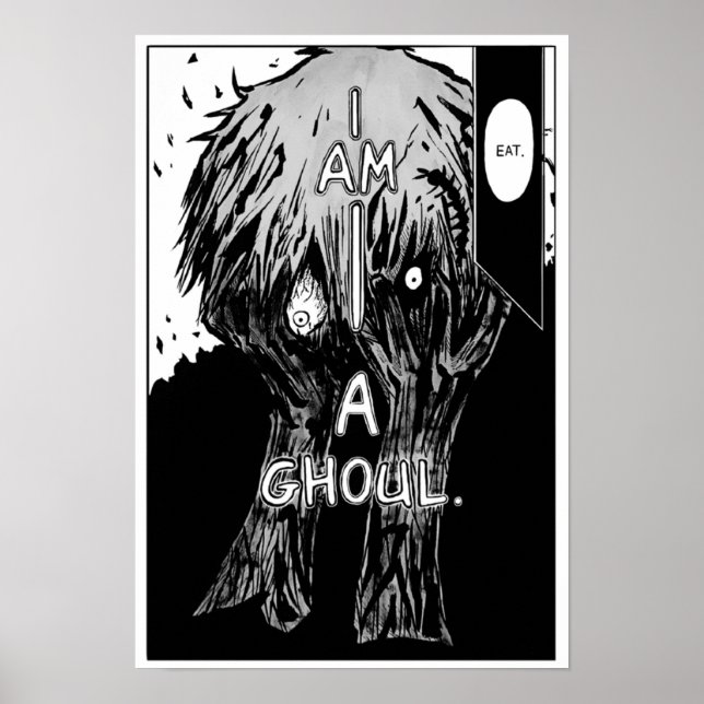 Póster Panel de Manga del Kaneki Tokyo Ghoul (Frente)