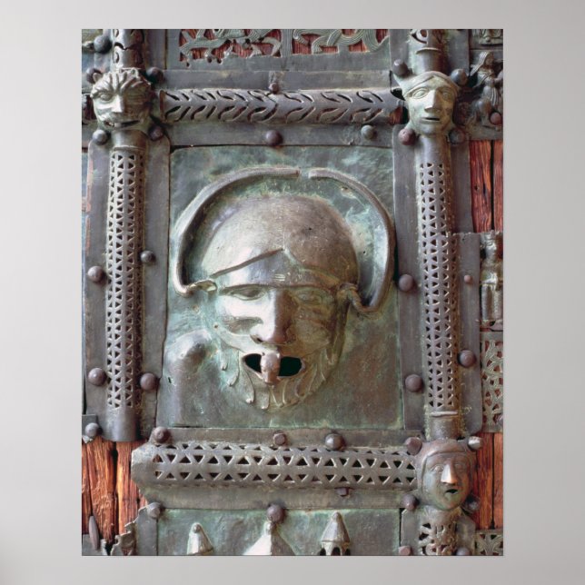 Póster Panel Gargoyle desde la puerta izquierda del porta (Frente)